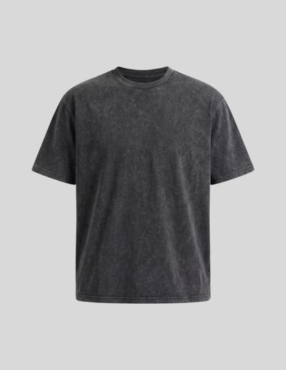 Premium Urban Men's Grey Washed Cotton T-Shirt | ZA CLOTHING | Premium Men's Streetwear Pakistan
