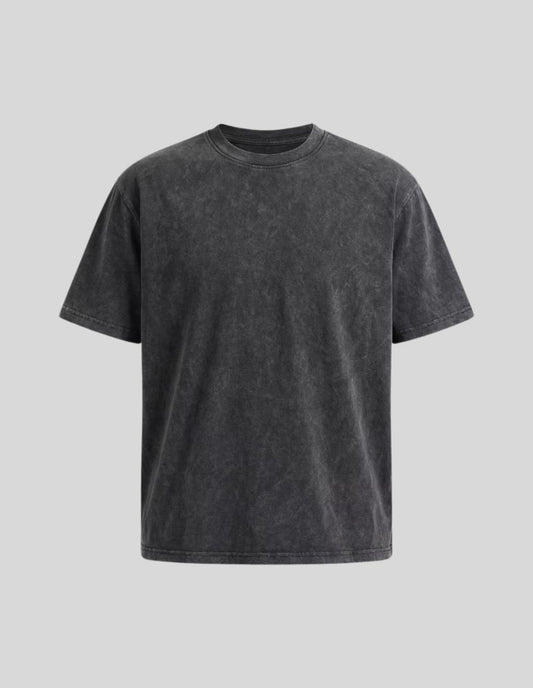 Premium Urban Men's Grey Washed Cotton T-Shirt | ZA CLOTHING | Premium Men's Streetwear Pakistan