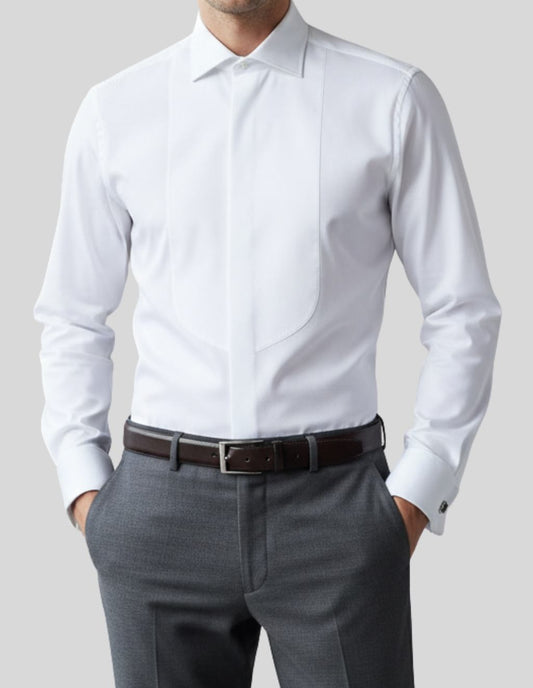 Sophisticated Slim-Fit Men's White Premium Formal Shirt | ZA CLOTHING | Premium Men's Streetwear Pakistan