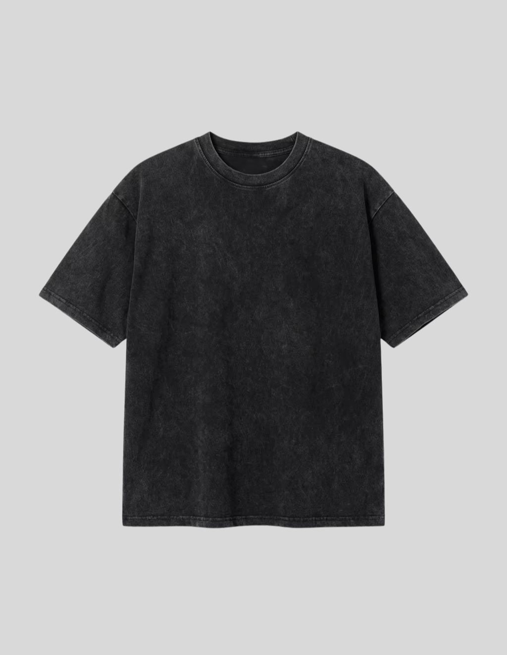 Premium Urban Men's Black Washed Cotton T-Shirt | ZA CLOTHING | Premium Men's Streetwear Pakistan
