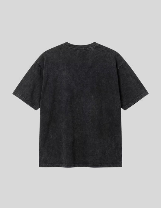 Premium Urban Men's Black Washed Cotton T-Shirt | ZA CLOTHING | Premium Men's Streetwear Pakistan