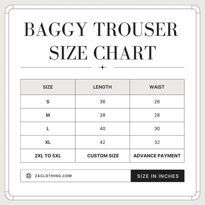 Premium Urban Men's Black Relaxed Baggy Trousers - Premium Streetwear & Men's Fashion Pakistan | ZA CLOTHING