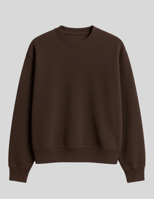 Brown Terry Sweatshirt - Premium Streetwear & Men's Fashion Pakistan | ZA CLOTHING